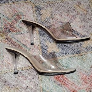 Sexy clear heels